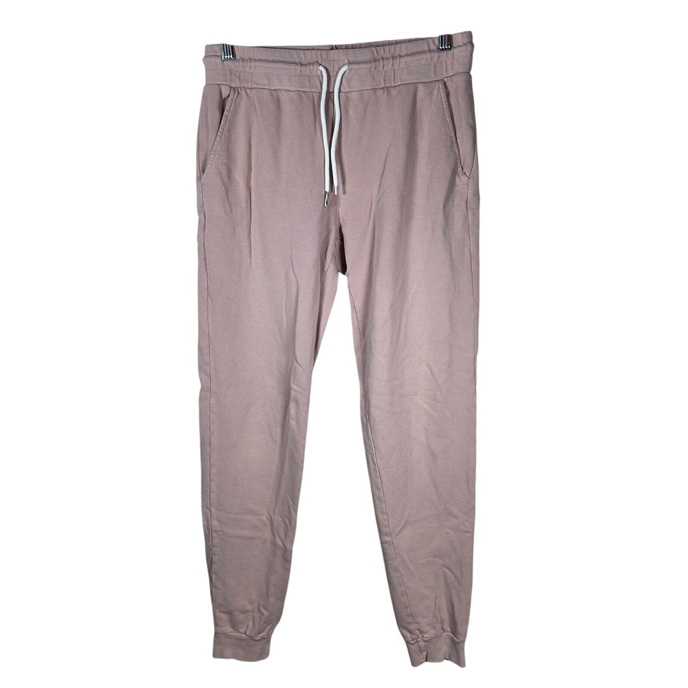 MATE the Label Organic Cotton Joggers Womens Small Pink Slim Fit Lounge Casual